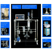 Top grade short path distillation system for crude oil fractional distillation